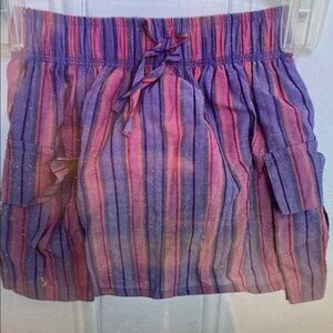 Striped Purple and Pink Kids Skirt
